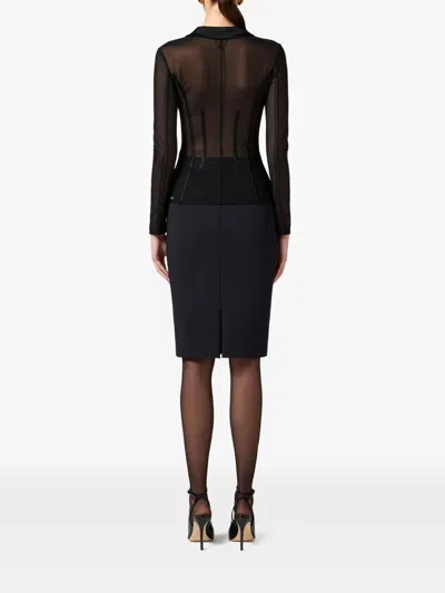 Elisabetta Franchi Classic Blazer Jacket In Black