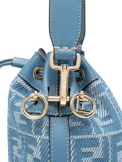 Fendi Mon Tresor Mini Bucket Bag In Neutral