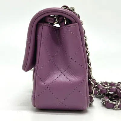 Pre-owned Chanel Purple Leather Shoulder Bag ()