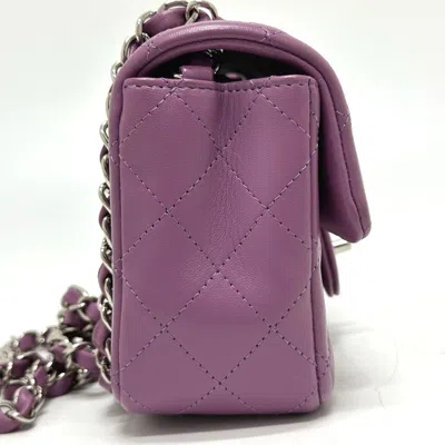 Pre-owned Chanel Purple Leather Shoulder Bag ()