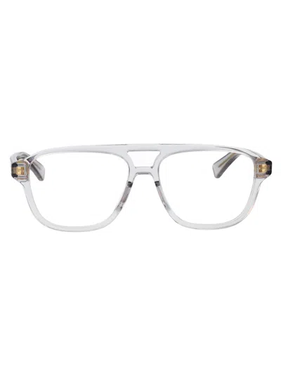 Bottega Veneta Grey Grey Transparent Acetate Glasses In Brown