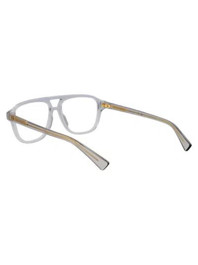 Bottega Veneta Grey Grey Transparent Acetate Glasses In Brown