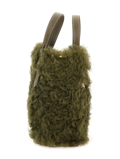 Anya Hindmarch Eye Motif Tote Bag With Adjustable Strap In Green