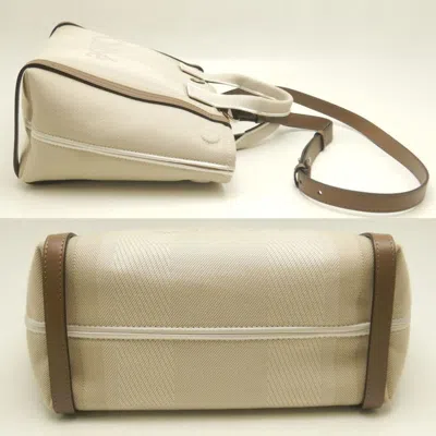 Pre-owned Chloé Beige Cotton Canvas Leather Tote Bag () In Sand