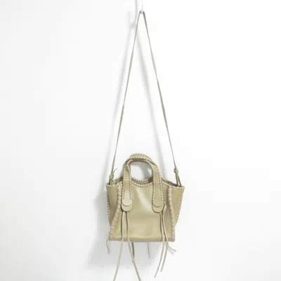 Pre-owned Chloé Beige Shoulder Bag Tote Bag () In Sand