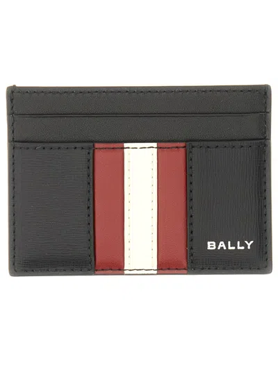 Bally Card Holder With Logo In Gray