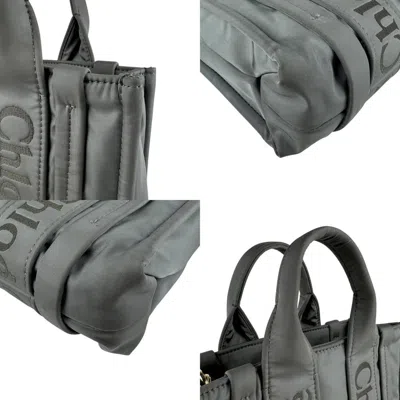 Pre-owned Chloé Gray Nylon Handbag Shoulder Bag ()
