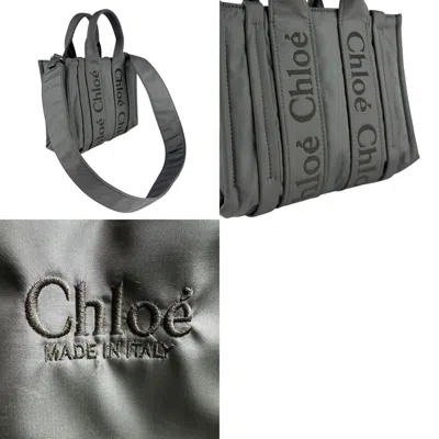 Pre-owned Chloé Gray Nylon Handbag Shoulder Bag ()