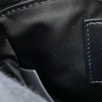 Pre-owned Dior Christian  Black Fabric Leather Shoulder Bag ()