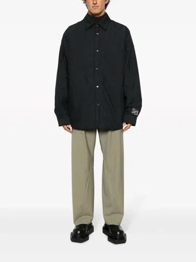 Ambush Black Cotton Padded Jacket In Black