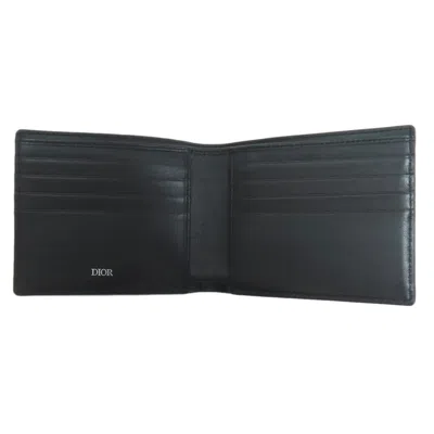 Pre-owned Dior Christian  Black Leather Bill Wallet (bi-fold) ()
