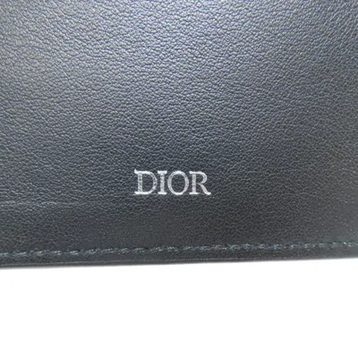 Pre-owned Dior Christian  Black Leather Bill Wallet (bi-fold) ()