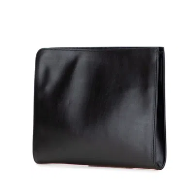 Pre-owned Dior Christian  Black Leather Clutch Bag ()