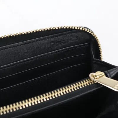 Pre-owned Dior Christian  Black Leather Long Wallet (bi-fold) ()