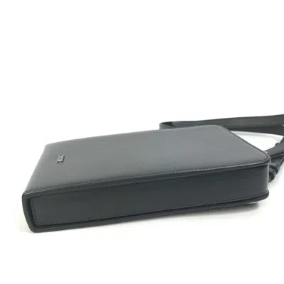 Pre-owned Dior Christian  Black Leather Pochette Shoulder Bag ()