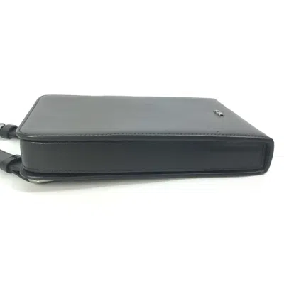 Pre-owned Dior Christian  Black Leather Pochette Shoulder Bag ()