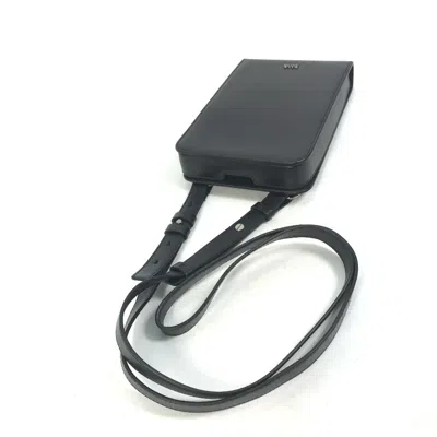 Pre-owned Dior Christian  Black Leather Pochette Shoulder Bag ()