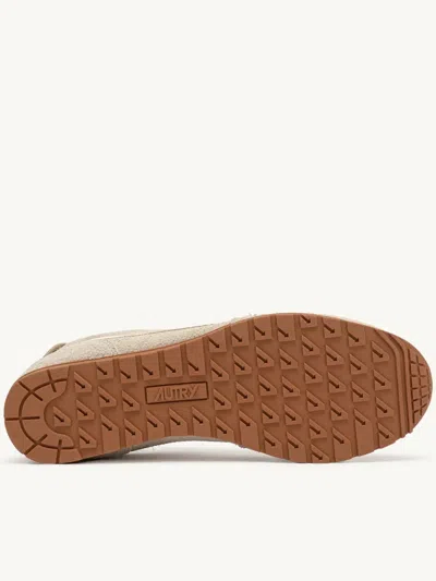 Autry Windspin Grey Leather Sneakers In Gray