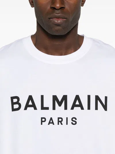 Balmain Logo-print T-shirt In White