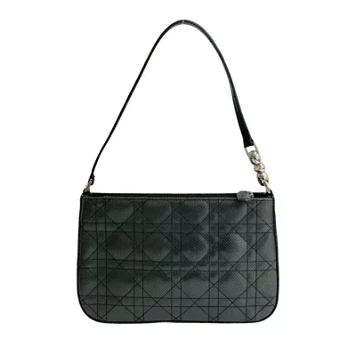 Pre-owned Dior Christian  Black Leather Shoulder Bag ()