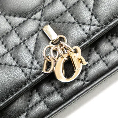 Pre-owned Dior Christian  Black Leather Shoulder Bag ()