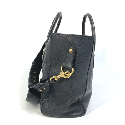 Pre-owned Dior Christian  Black Leather Shoulder Bag Tote Bag ()