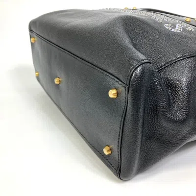 Pre-owned Dior Christian  Black Leather Shoulder Bag Tote Bag ()