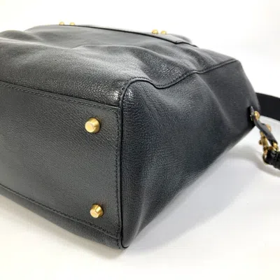 Pre-owned Dior Christian  Black Leather Shoulder Bag Tote Bag ()