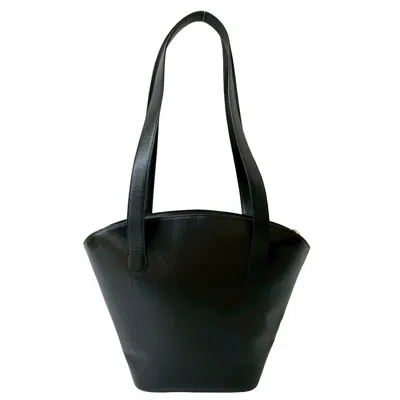 Pre-owned Dior Christian  Black Leather Shoulder Bag Tote Bag ()