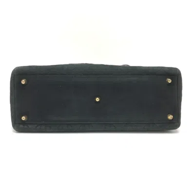 Pre-owned Dior Christian  Black Leather Suede Handbag Shoulder Bag ()