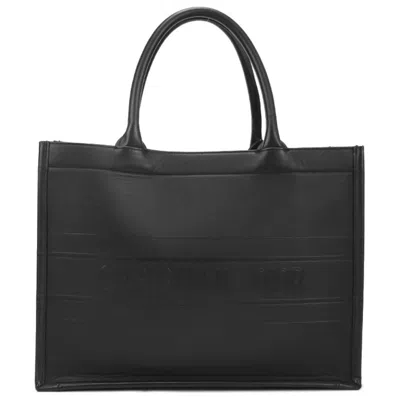 Pre-owned Dior Christian  Black Leather Tote Bag ()