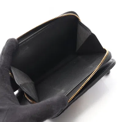 Pre-owned Dior Christian  Black Leather Wallet (bi-fold) ()
