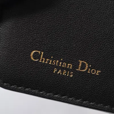 Pre-owned Dior Christian  Black Leather Wallet (bi-fold) ()