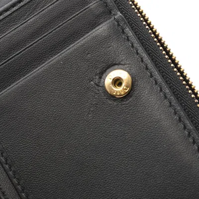 Pre-owned Dior Christian  Black Leather Wallet (bi-fold) ()
