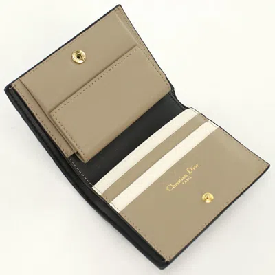 Pre-owned Dior Christian  Black Leather Wallet (bi-fold) ()