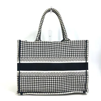 Pre-owned Dior Christian  Black White Canvas Shoulder Bag Tote Bag () In Multi
