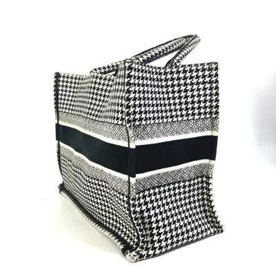 Pre-owned Dior Christian  Black White Canvas Shoulder Bag Tote Bag () In Multi