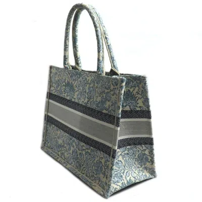 Pre-owned Dior Christian  Blue Multi-color Canvas Tote Bag ()