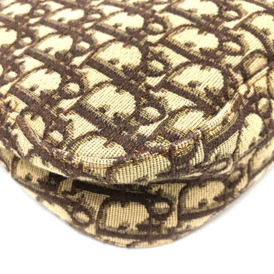 Pre-owned Dior Christian  Brown Canvas Leather Shoulder Bag ()