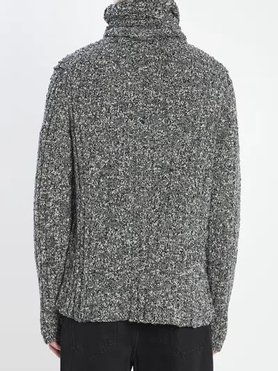 Dolce & Gabbana Turtleneck Pullover In Gray