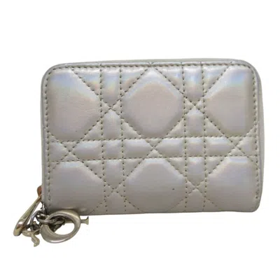 Pre-owned Dior Christian  Ivory Coin Purse/coin Case () In White