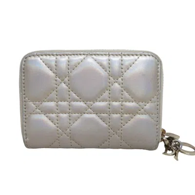 Pre-owned Dior Christian  Ivory Coin Purse/coin Case () In White