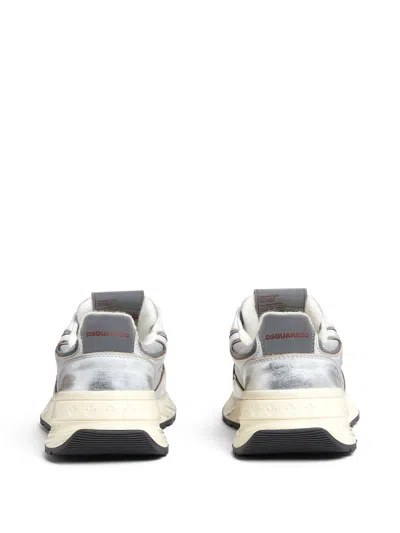 Dsquared2 Modern Sneakers With Leather And Mesh In Black