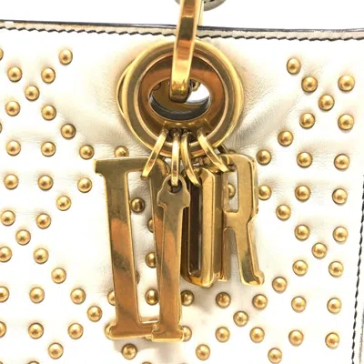 Pre-owned Dior Christian  Lady  White Leather Handbag Tote Bag ()