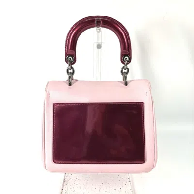 Pre-owned Dior Christian  Metallic Pink Leather Leather Handbag Shoulder Bag ()