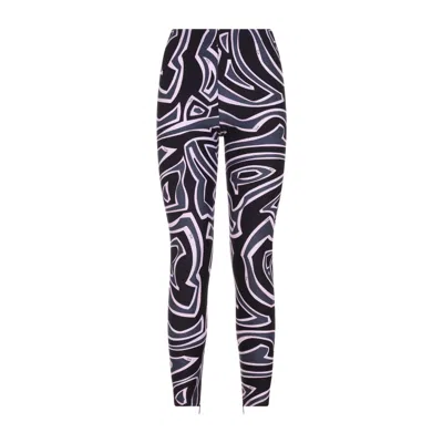 Pucci Abstract Pattern Stretch Fit Trousers In Black