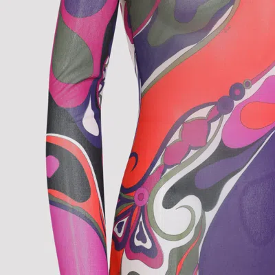 Pucci Orchid Print Dress In Multi
