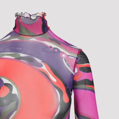 Pucci Orchid Print Dress In Multi