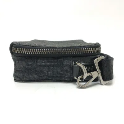 Pre-owned Dior Christian  Navy Canvas Pouch Shoulder Bag () In Blue