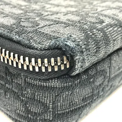 Pre-owned Dior Christian  Navy Canvas Pouch Shoulder Bag () In Blue